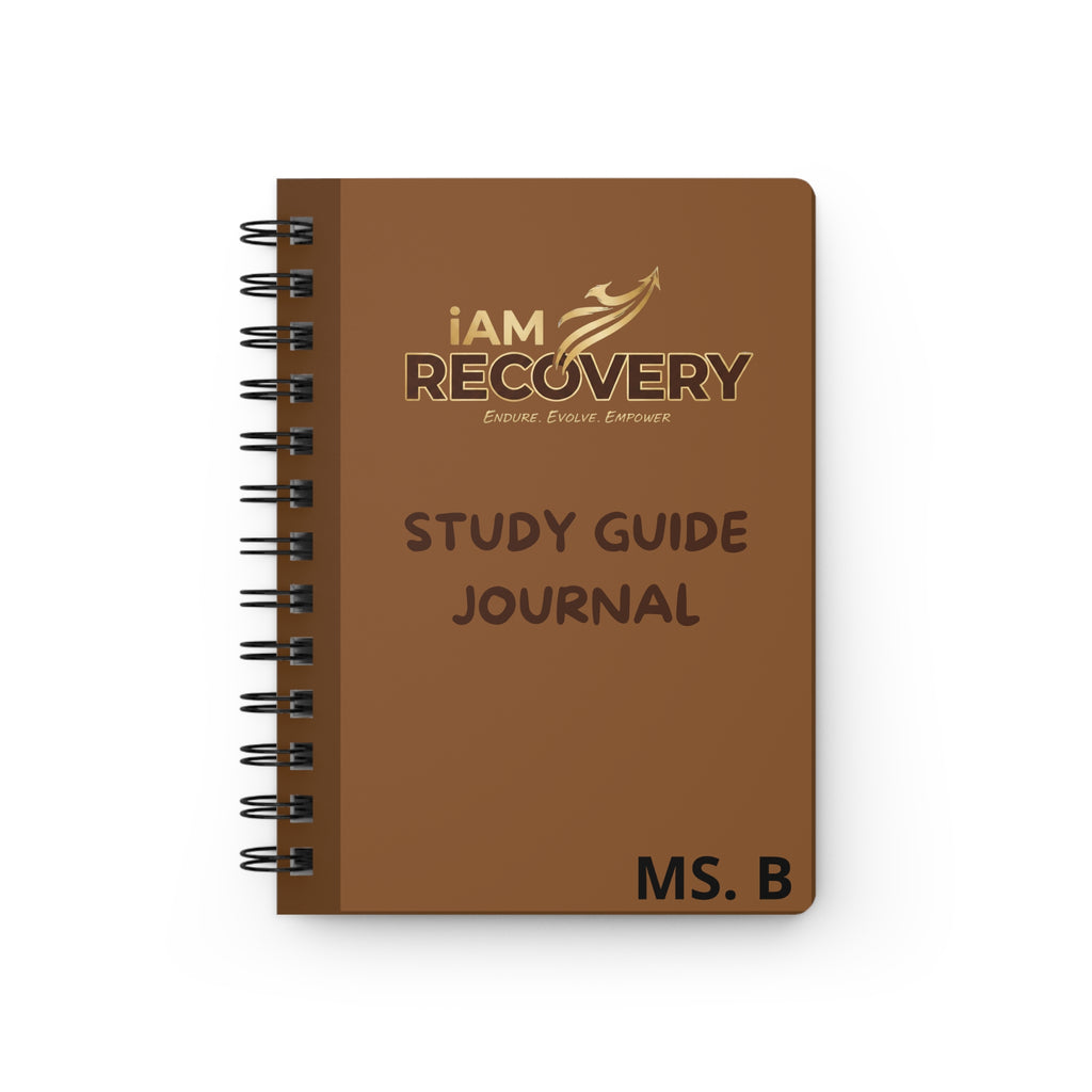Recovery Study Guide Journal — Spiral Bound iAM RECOVERY Notebook