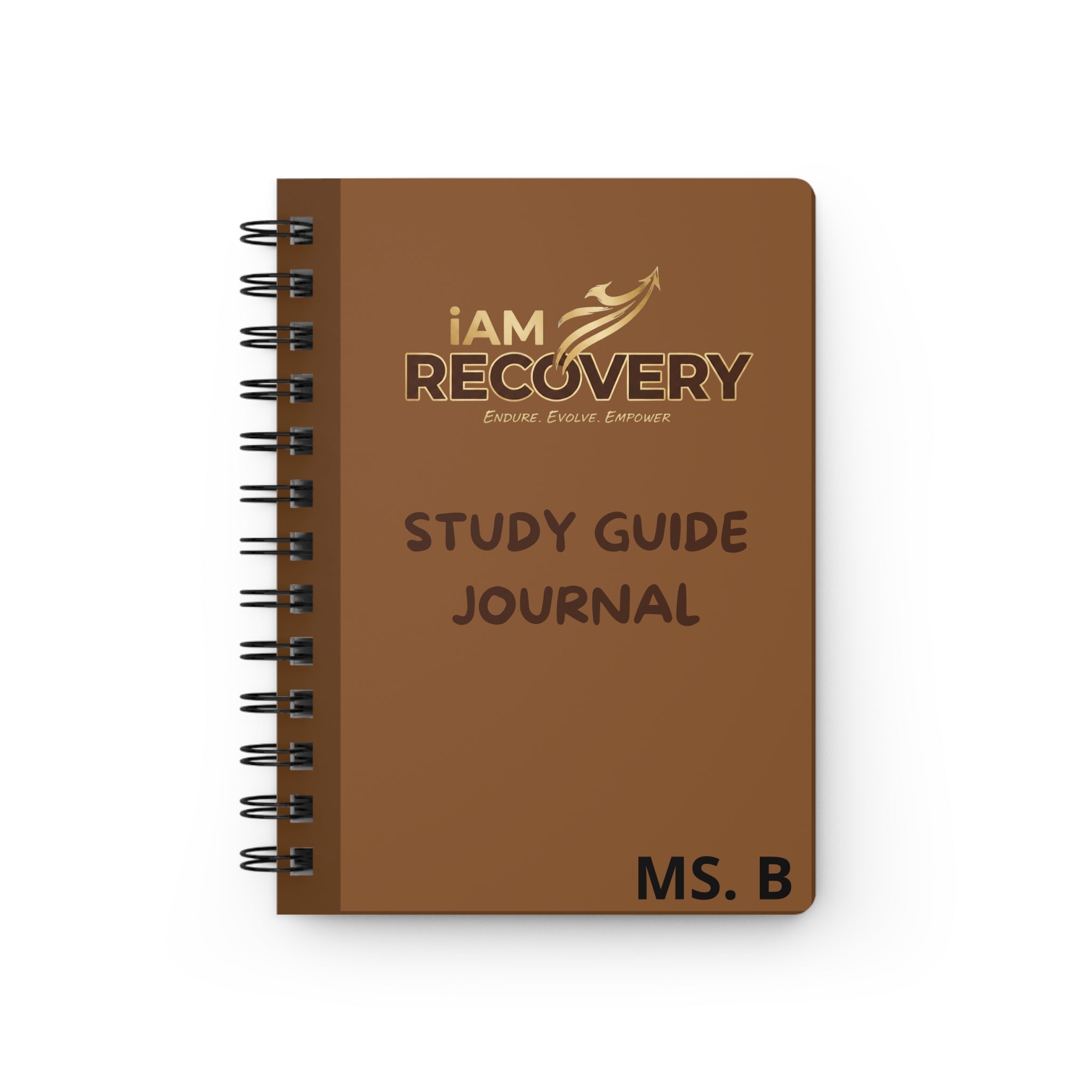 Recovery Study Guide Journal — Spiral Bound iAM RECOVERY Notebook